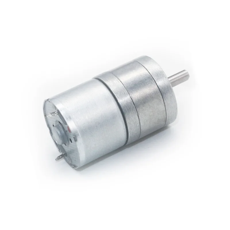 4mm diameter shaft 25mm all metal gear box DC 6V 12V 40-50mA 8RPM to 1800RPM micro gear motor wholesale of 10 reduction motors