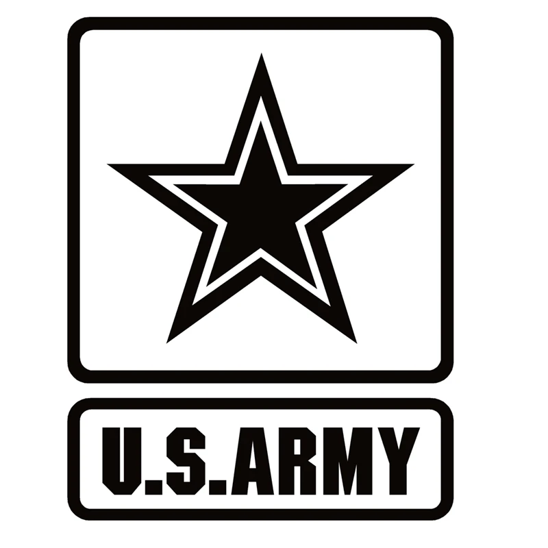 

40735# 15x19.5 cm Die-Cut Vinyl Decal U.S. Army Vinyl Car Sticker Waterproof Auto Decors on Bumper Rear Window