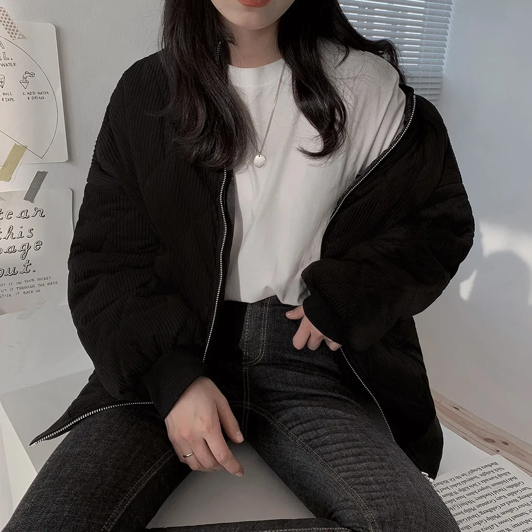 2020 New Women'S Hooded Jackets Spring Autumn Causal Windbreaker Women Basic Jacket Coats Zipper Loose Jackets Famale Oversize
