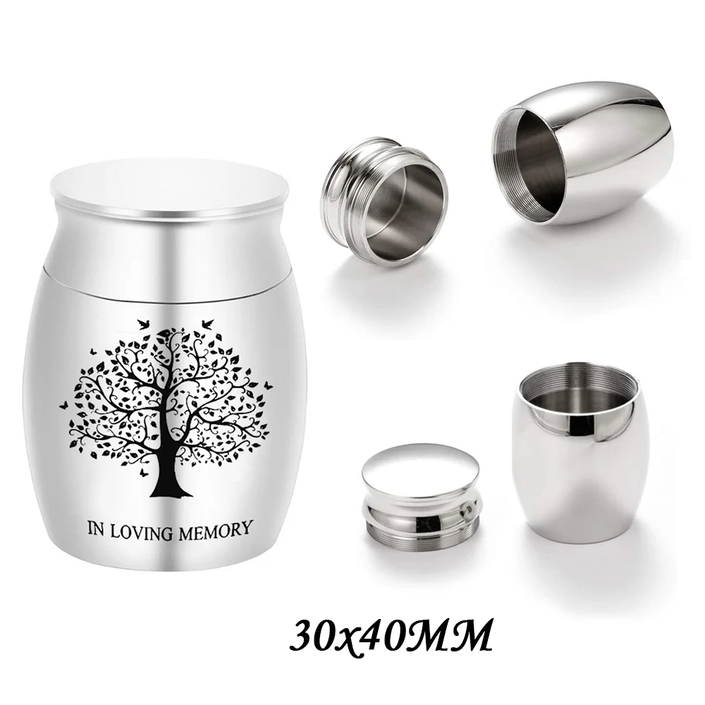 Personalized custom cremation urn tree of life ashes jar keepsake funeral memorial ash holder memorial to beloved human or pet