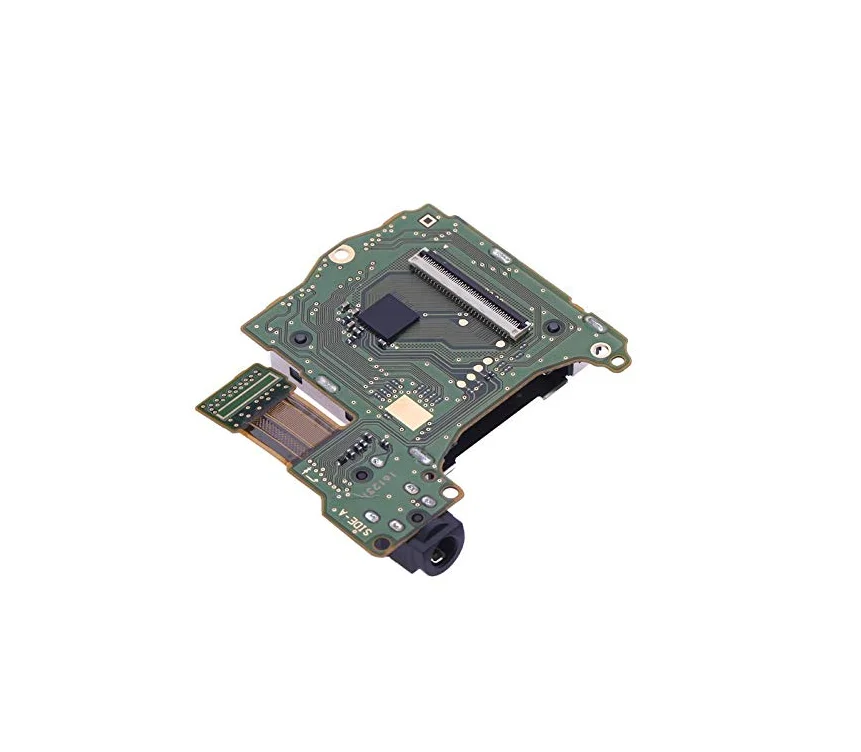 Slot Soket Kartu Game dengan Soket Earphone Headset Komponen Perbaikan Pengganti PCB Motherboard untuk Konsol Game Nintendo Switch