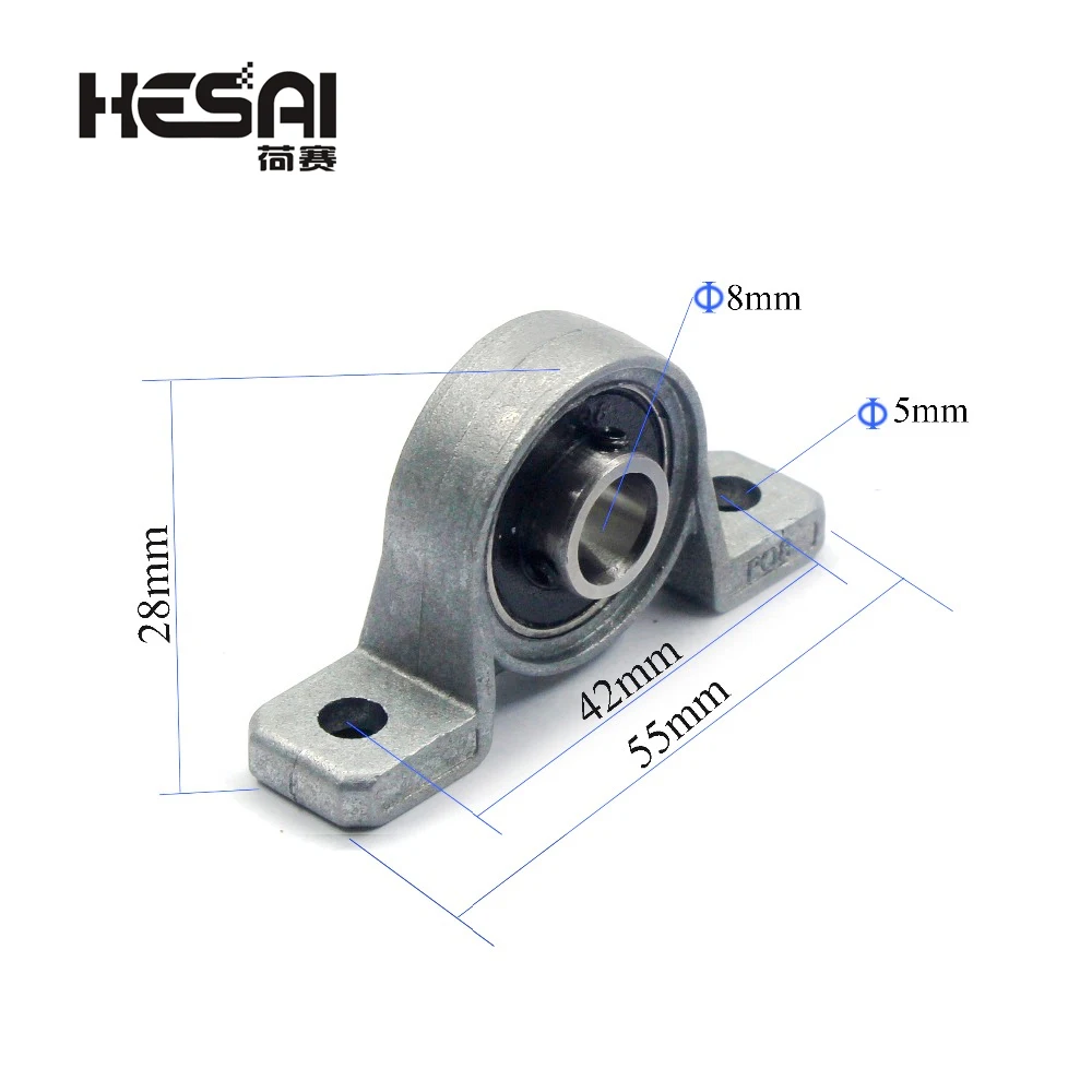 Horizontal KFL08 Bearing Bracket For Trapezoidal T8 Lead Screw 3D Printers Parts Mounted Stand Part Stainless Steel Support