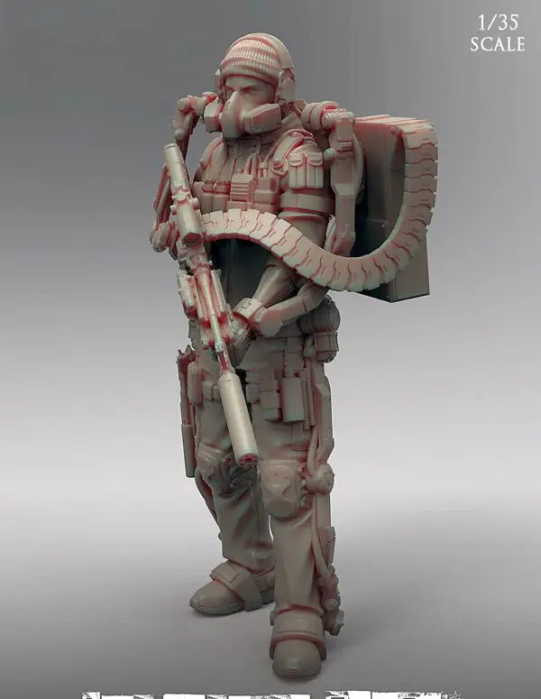 1/35 Resin Model Figure GK,Unassembled and unpainted kit