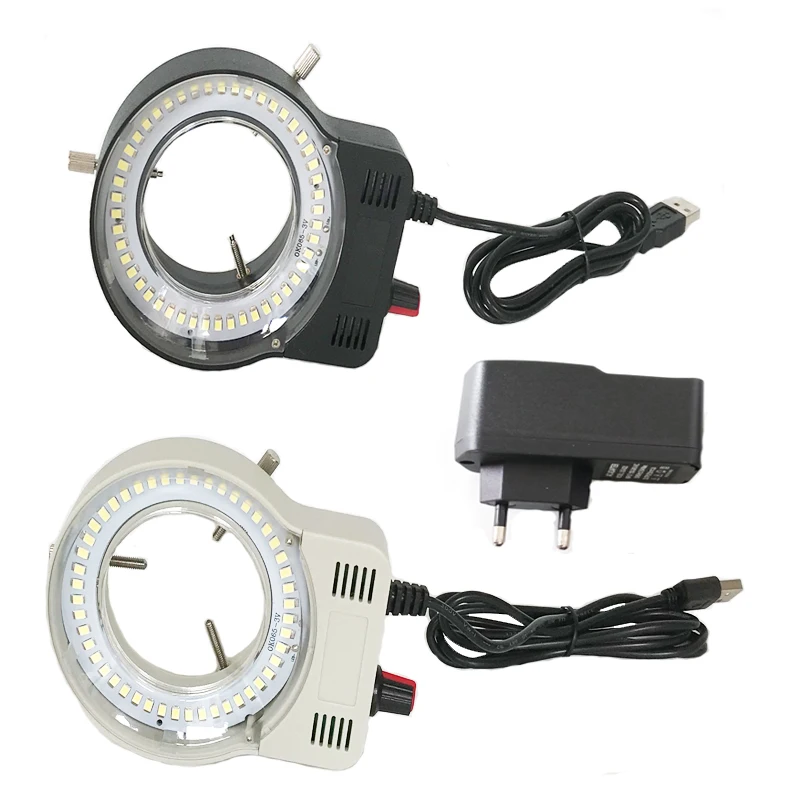 

110-220V 48 LED USB Adjustable Ring Light Lamp For Industry trinocular video Stereo Microscope Industrial Camera Magnifier