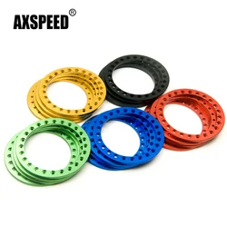 AXSPEED 4Pcs Aluminum Alloy 1.9/2.2inch Replacement Beadlock Wheel Rims Rings for Axial SCX10 Wraith TRX-4 1/10 RC Crawler Car