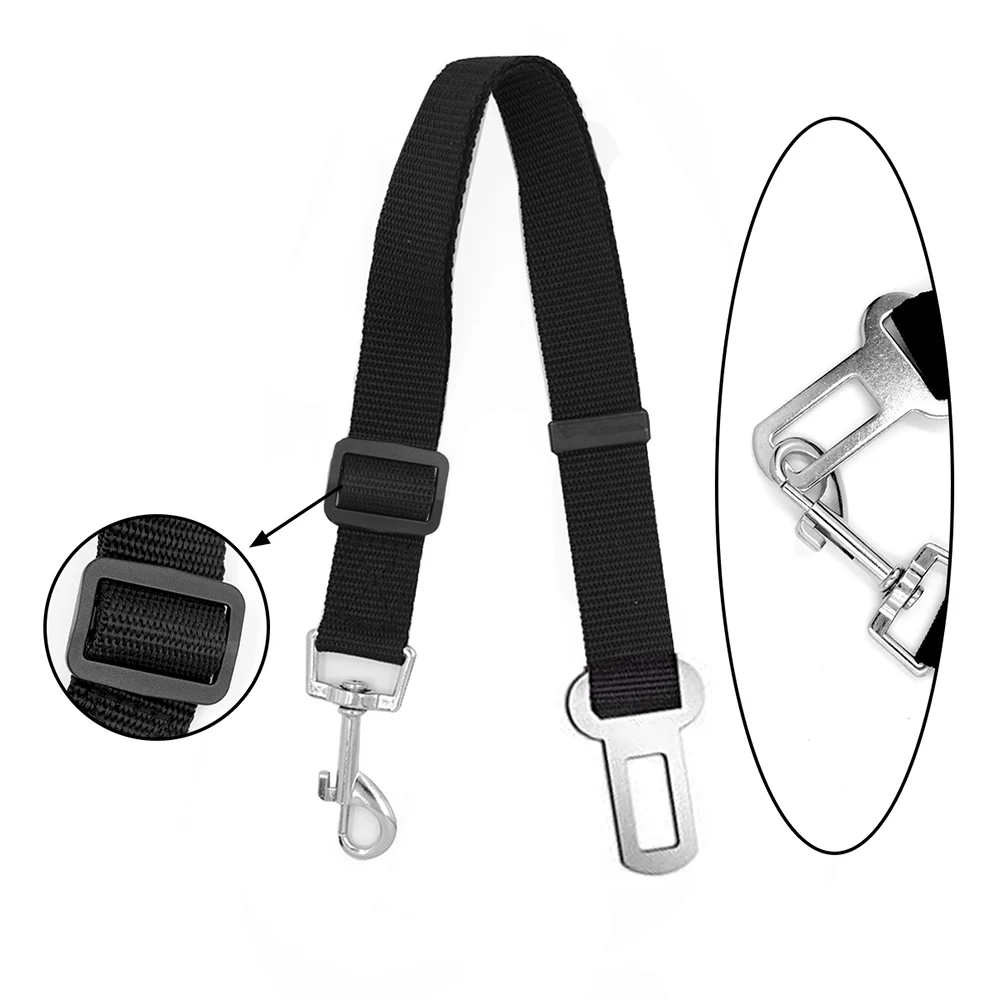 Dog Car Seat Belt Adjustable Pet Safety Seatbelt Vehicle Accessorie Harness and Collar Lead Belts For Small Large Dogs