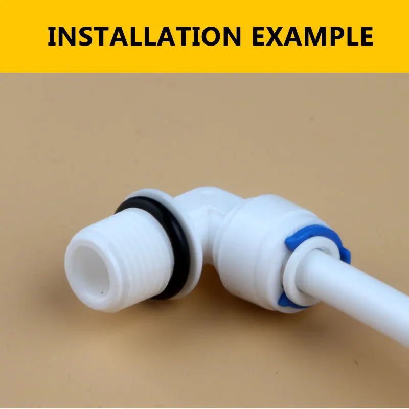 1/4 "Ống Tay 1/4" Nam Sợi Chỉ Đến Ống Kết Nối Với Hàn Kín Vòng 4044W Bể Cá Lắp 12.5MM nước RO Nhựa Khớp Nối