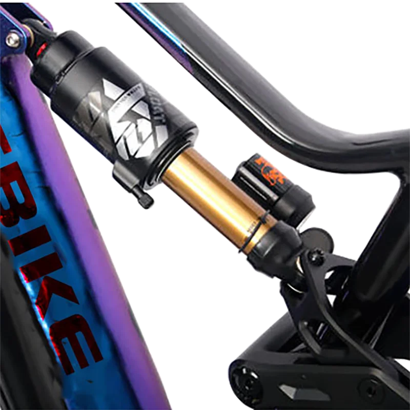 29inch high-end all-terrain electric mountain bike slow down soft tail dual shock emtb 12speed bafang mid motor off-road ebike image 4