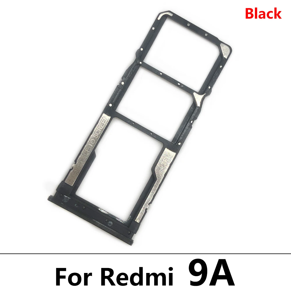 10Pcs/Lot，NEW SIM Card chip slot drawer SD Card Tray Chip drawer Holder Adapter For Xiaomi Redmi 9 9A 9C 9T + + Eject Pin