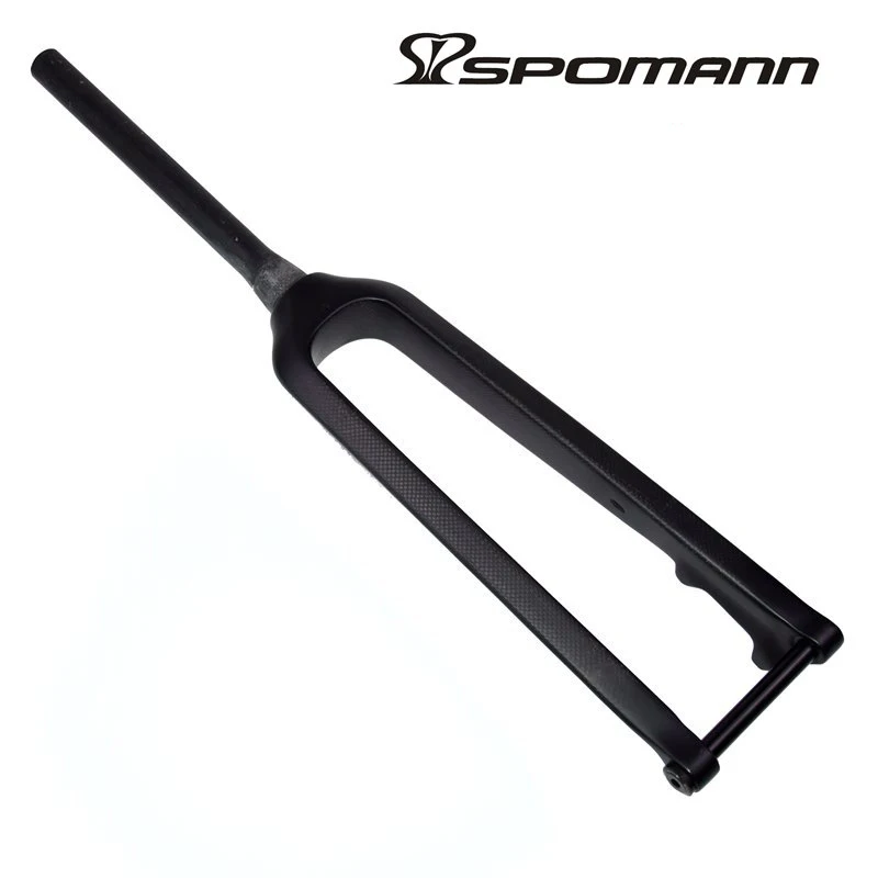 

Newest Mountain bike matt 3K full carbon fibre bicycle disc brake thru axle front fork tapered MTB 26/27.5/29er parts