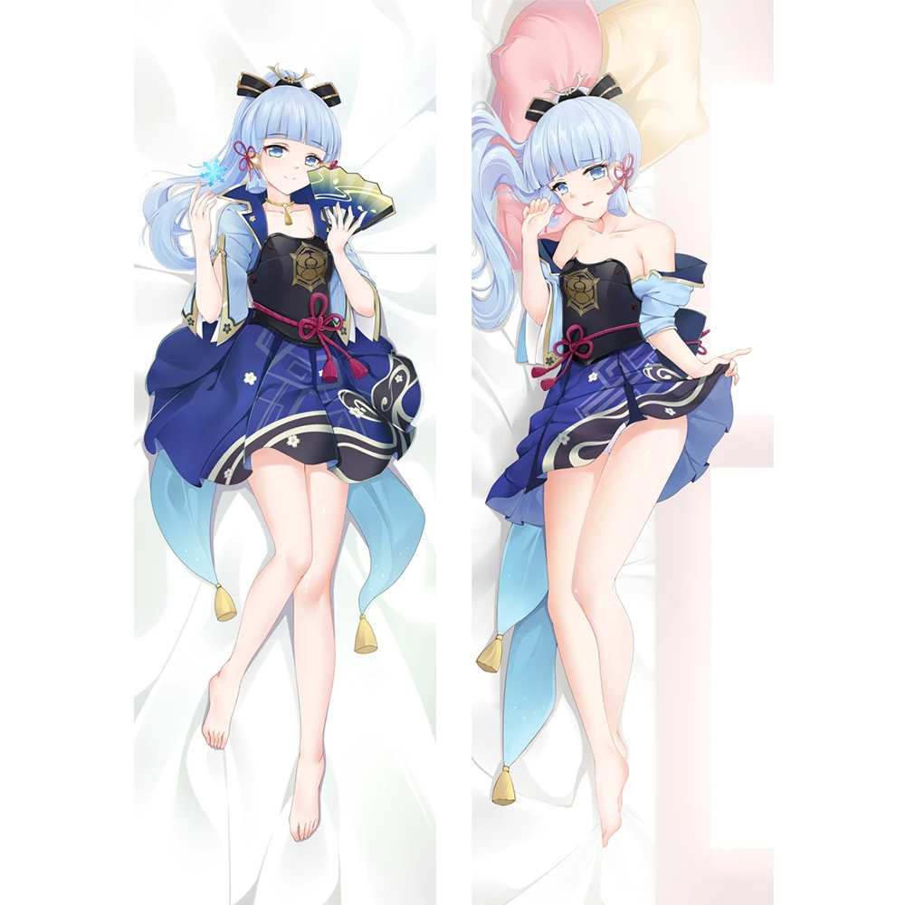 

Game Genshin Impact Kamisato Ayaka Cosplay Dakimakura Otaku Hugging Body Pillowcase Anime Pillow Case Cover Room X'mas Gifts