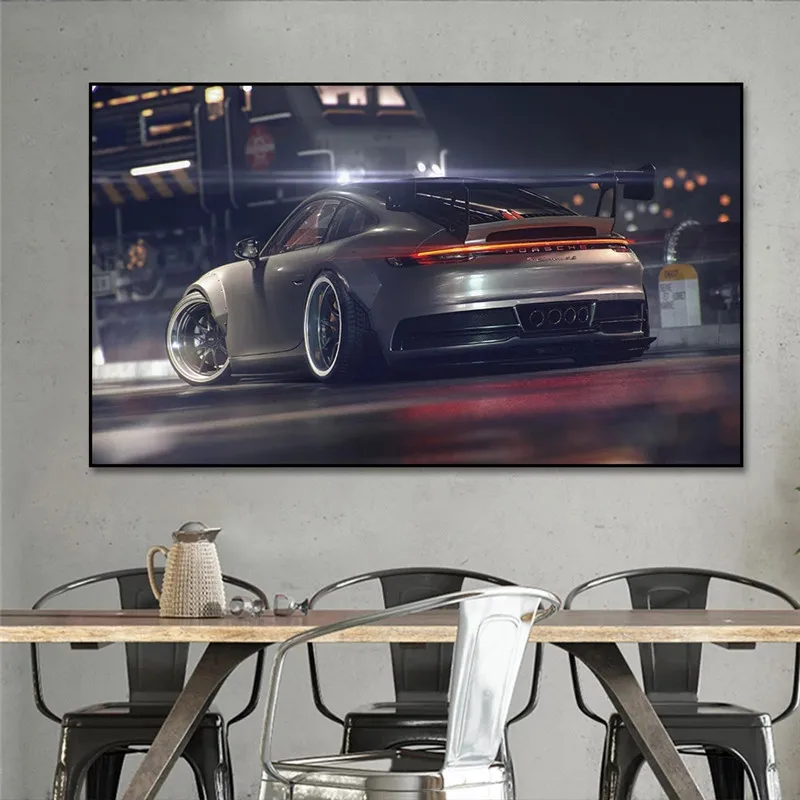 

911RS Poster Racing Car Painting Canvas Print Nordic Home Decor Wall Art Picture For Living Room Decoration Frameless