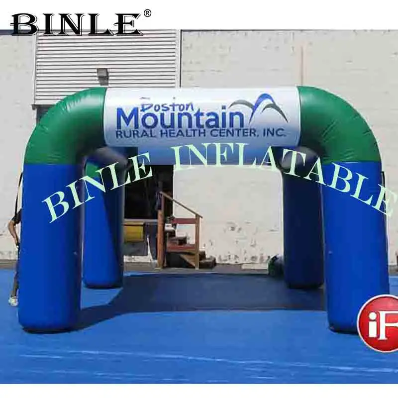 Reliable oxford 6mLx6mWx3mH small exhibition inflatable square tent with 4legs temporary event structures for product launches