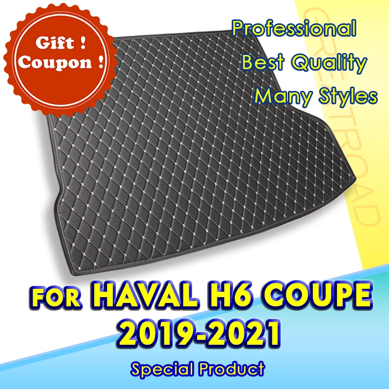 

Car Trunk Mat For HAVAL H6 Coupe 2019 2020 2021 Cargo Liner Carpet Interior Accessories Cover