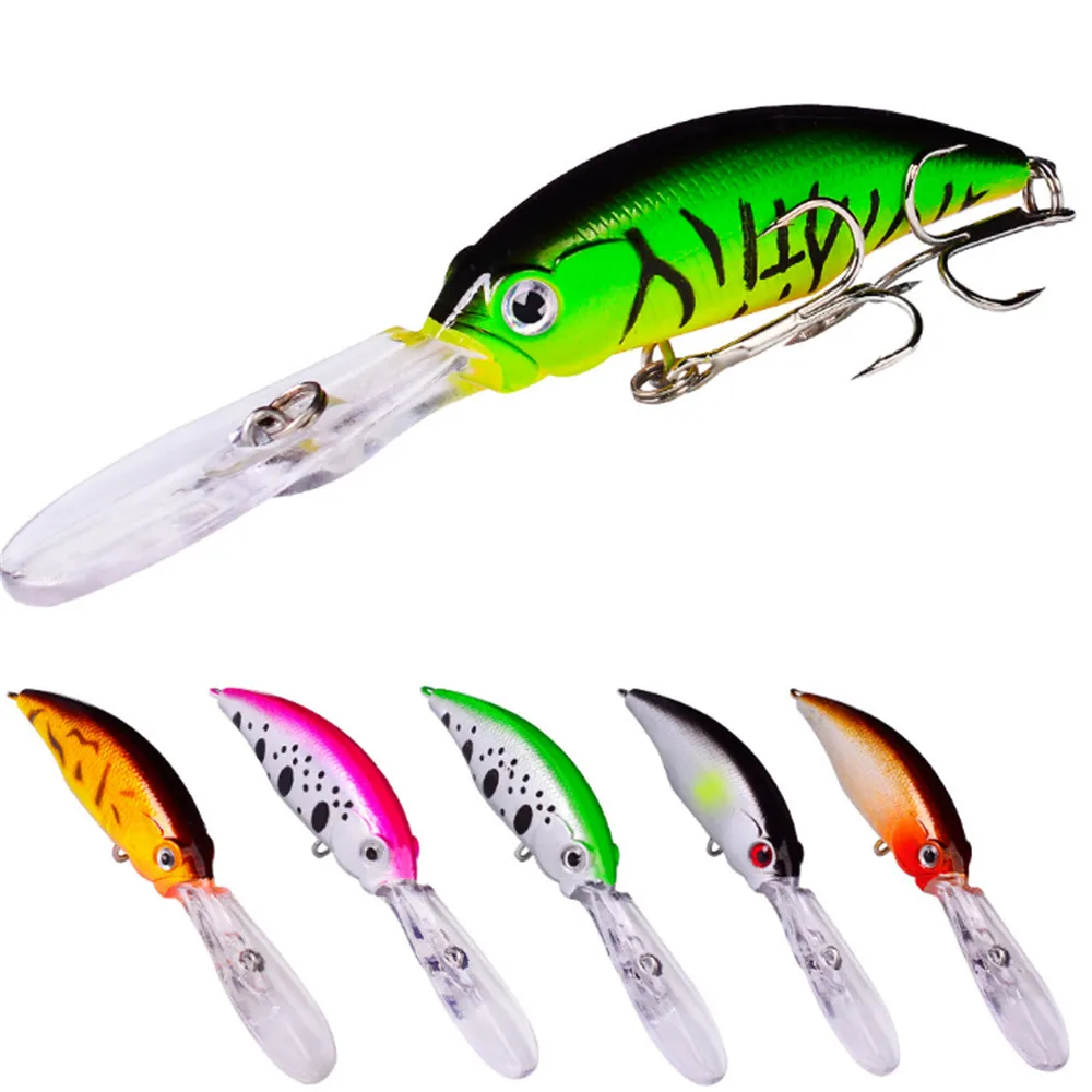 1PCS 8g/10cm Minnow Fishing Lure Floating Wobbler Plastic Hard Bait  Crankbait 3D Eyes Trolling Carp Pike Bass Pesca Tackle