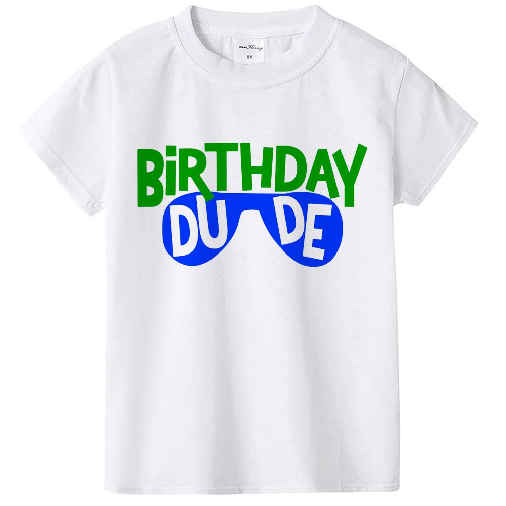 

The Birthday Boy Tshirt Kids Boys Short Sleeve Birthday Party T-shirts Children Baby Boys Tops Cool Tee Tops