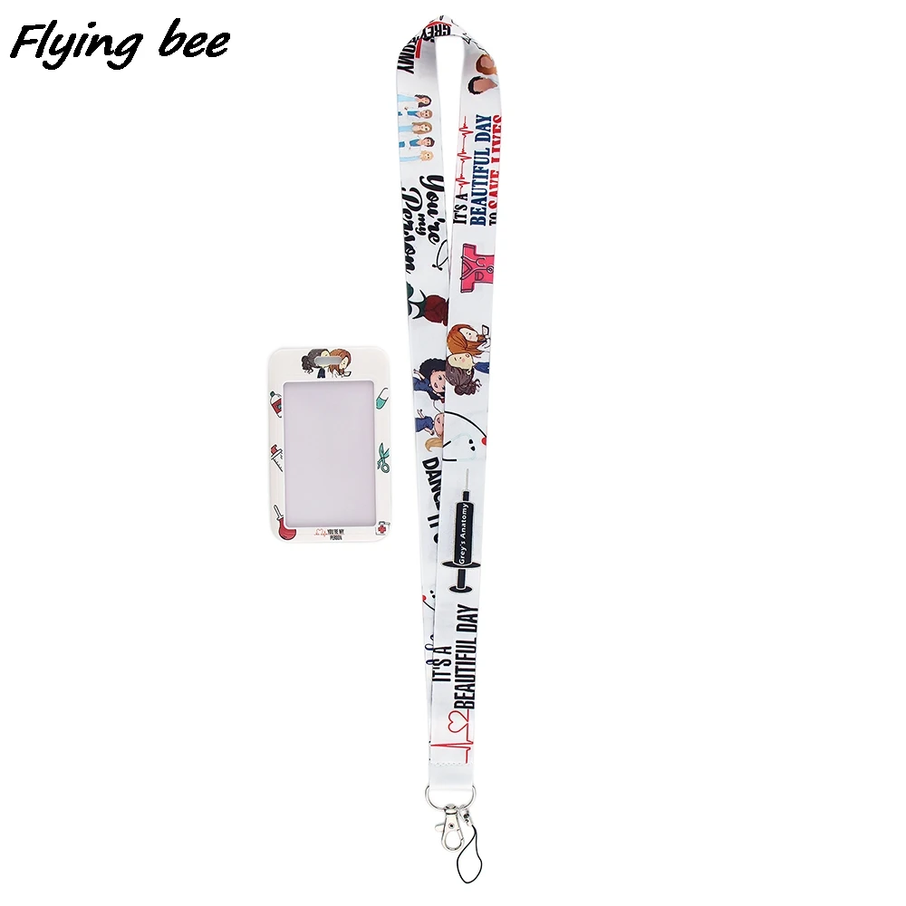 Flyingbee X1279 Màu Xám Của Giải Phẫu Học Thời Trang Dây Buộc Bus ID Tên Tác Phẩm Đựng Thẻ Cho Y Tá Bác Sĩ Nhà Khoa Học Giáo Sư