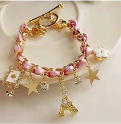 New fashion Flower playing card love bracelet For Women girl Accessories jewelry wholesale