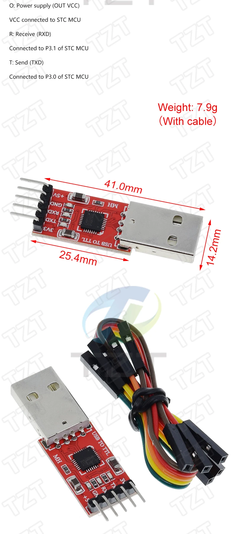 CP2102 USB 2.0 zu UART TTL 5PIN Stecker Modul Seriell Konverter STC Ersetzen FT232 CH340 PL2303 CP2102 MICRO USB für arduino – Detail 16