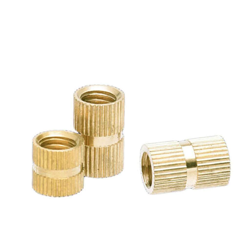 M2 M2.5 M3 M6 M8 Brass Thread Inserts Nuts Knurl Nut Copper Insert With Plastic