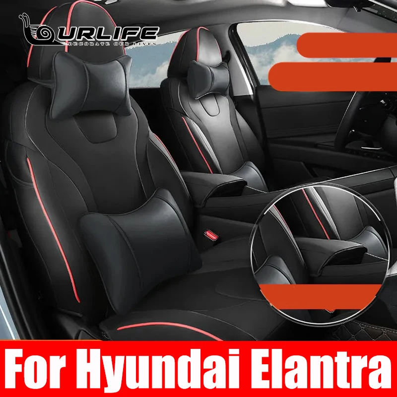 Car Seat Covers Full Set Seat Protection Cover Vehicle Seat Covers Car Accessories  For Hyundai Elantra CN7 2021 2022 2023 2024