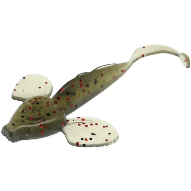 Angelköder, weicher Köder, 8 cm, 4,3 g, Sichelschwanz, Kunstköder, Simulation Fischwurm, Lot 6–10 Stück, Verkauf – Detail 5