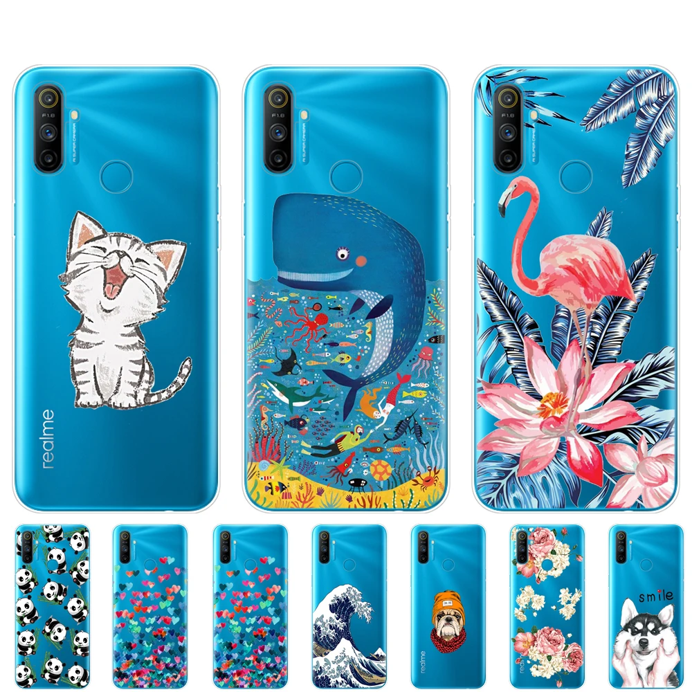 For Realme C3 Case Soft Silicon TPU Back For OPPO Realme C3 RMX2020 C 3 RealmeC3 Protective Phone Cover Coque Capa Funda 6.5inch