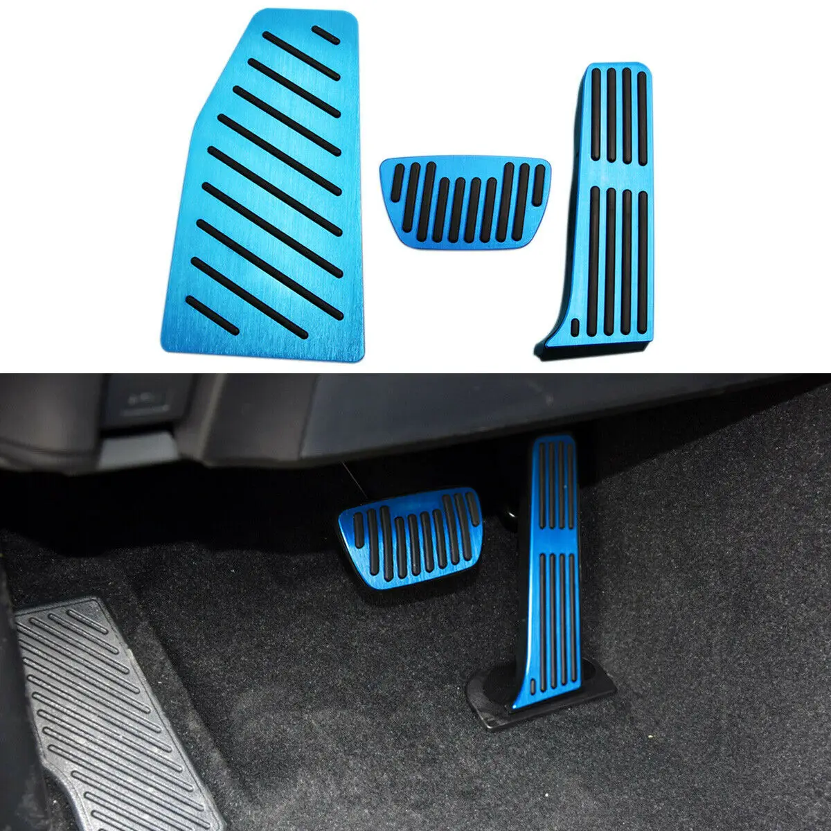 Accelerator Fuel Gas Brake Foot Rest Pedal Foot Pad Fit For Toyota Camry 2018 2019 2020 No Drilling Footrest Cover Accessories