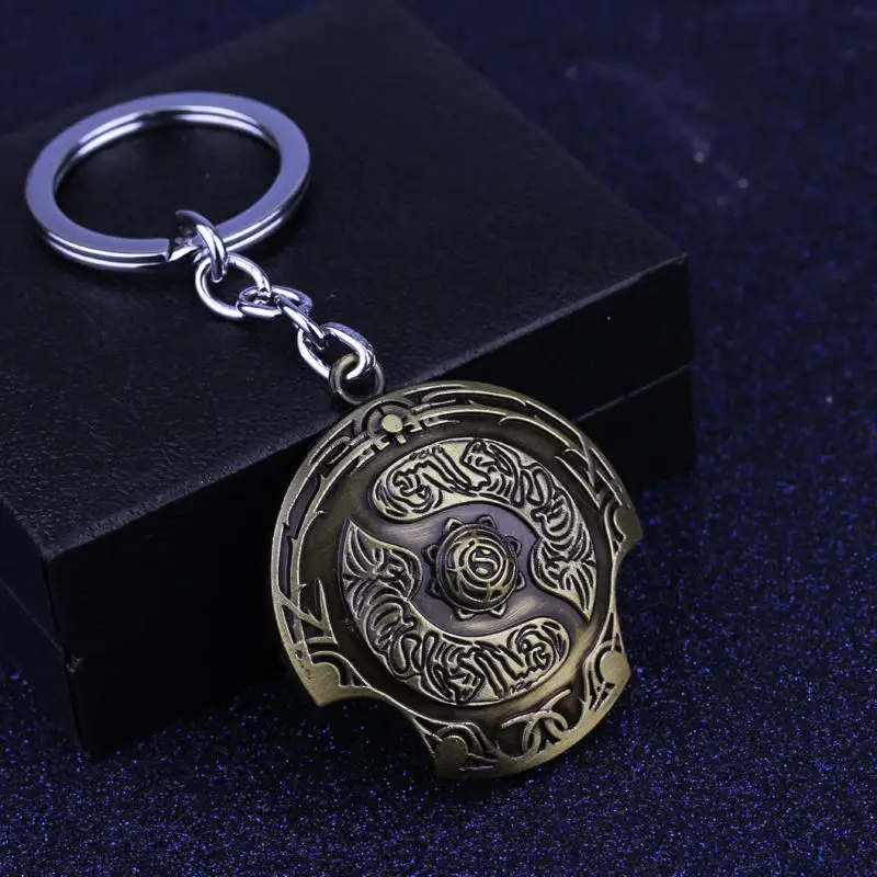 New Arrival Dota 2 Immortal Champion Shield Key Chain Dota2 Keychain Car On Line Jewelry Accessories Keychain Cosplay Jewelry