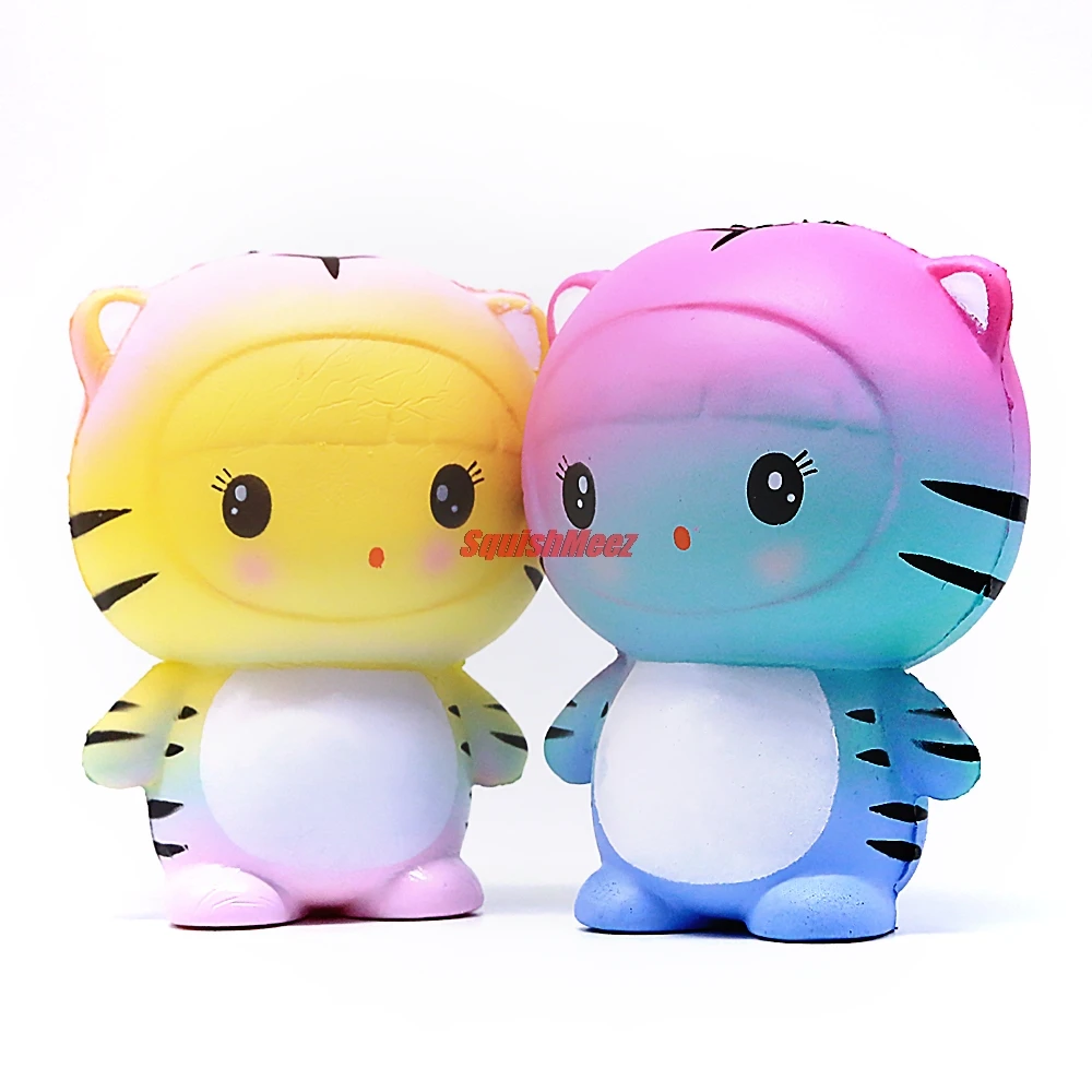 

Soft Slow Rising Jumbo Squishy Kids Cute Color Animal Kawaii Tiger Squishy Toys With Scented