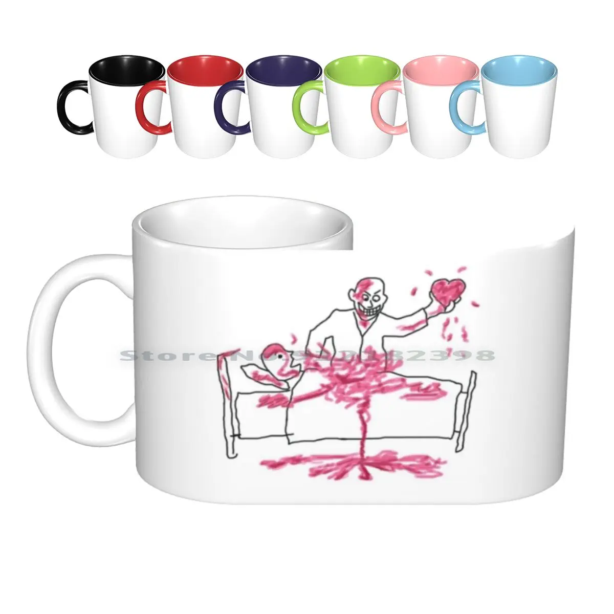 Doodle From Hush [ Buffy The Vampire ] Ceramic Mugs Coffee Cups Milk Tea Mug Buffy The Vampire Btvs Buffy Hush The Gentlemen