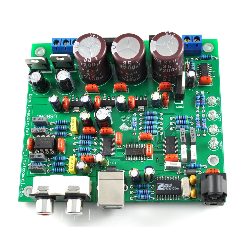 

CS4398 DAC with USB Optical Fiber 24/192K Finished Board