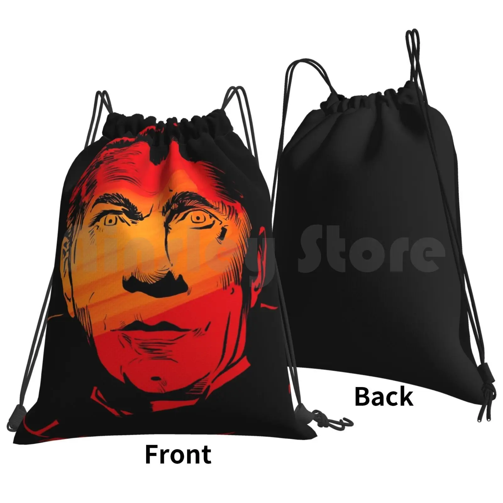 Count Dracula Look Into My Eyes Vintage Universal Monsters Backpack Drawstring Bag Riding Climbing Gym Bag Dracula Vintage