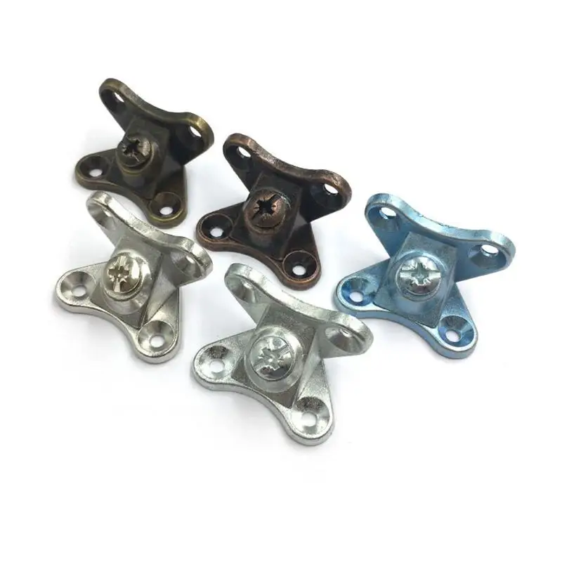 1PCS Zinc alloy corner brackets angle code three in one connector furniture accessories