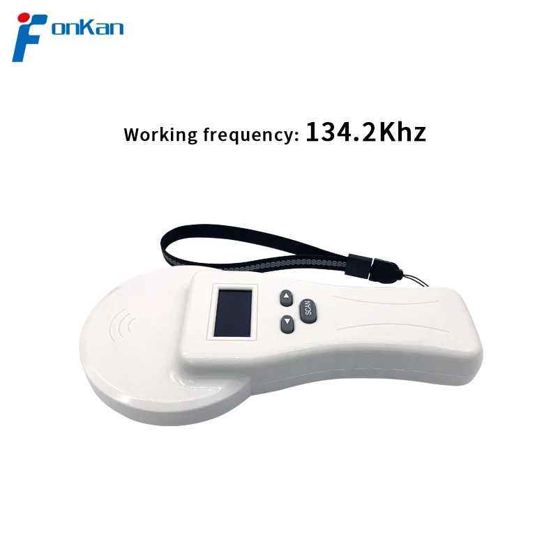 

FONKAN LF 134.2Khz Animal Tag Reader Card Reader Collector FDXA/B Handheld Reading with Storage USB2.0 Bluetooth