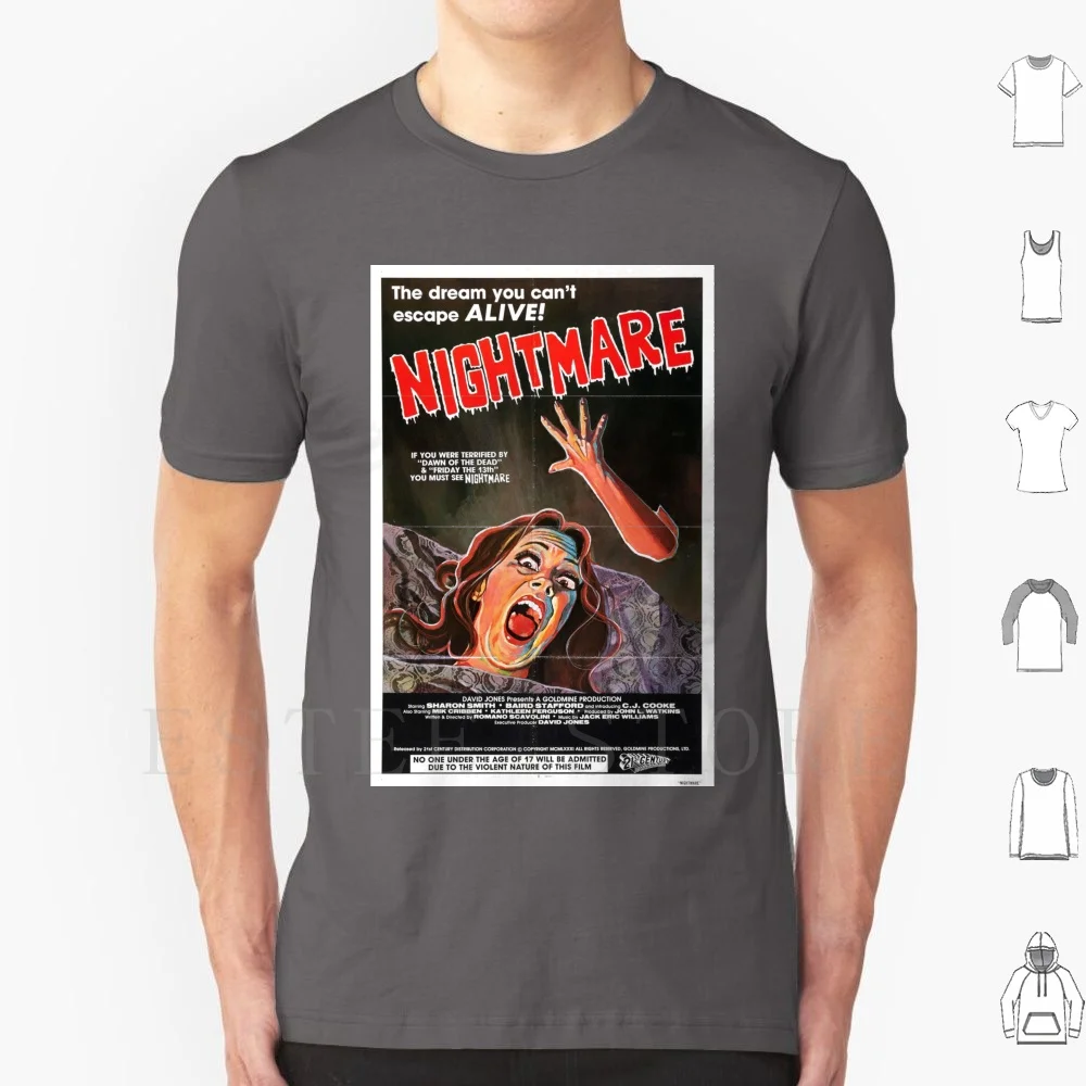 Nightmare T Shirt Print Cotton Nightmares In A Damaged Brain Nightmare Horror Slasher