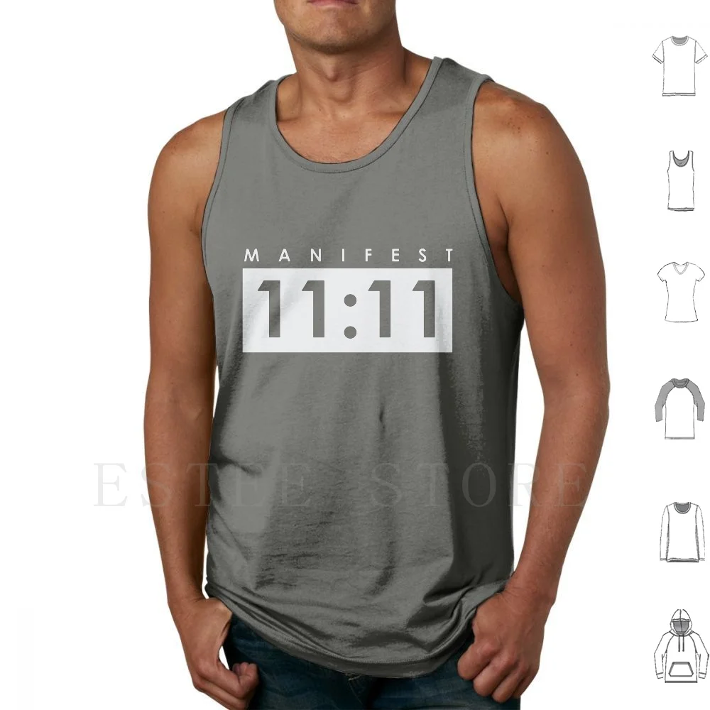 11 : 11 Manifest Tank Tops Vest Sleeveless Manifestation Spiritual Alchemy Manifest Mysterious Mental Universe Synchronicity