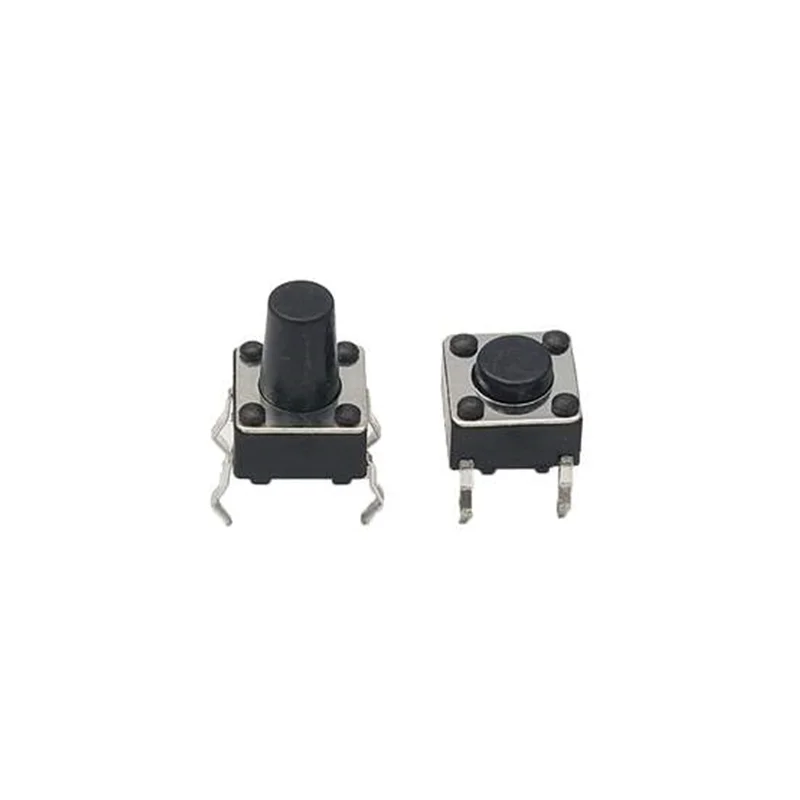 50 pz 6 x6x5/4.3/5.5/6/7/8/9/10/13MM interruttore tattile interruttore a pulsante 12V rame 4pin DIP Micro interruttore per TV/giocattoli/pulsante