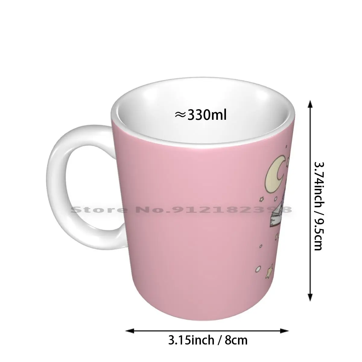 Sleepy Yuumi Ceramic Mugs Coffee Cups Milk Tea Mug Legends Yuumi Support Cute Kawaii Geeky Nerdy Gamer Games Cat Neko Kitty