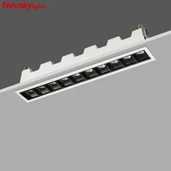 Led Recessed downlights black Ceiling LED Spot lamp bedroom white Square Spot light Living Room modern led ceiling light fixture