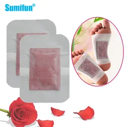 10pcs Herbal Rose Foot Detox Plaster Treat Insomnia Help Sleep Body Care Relax Pads Feet Toxins Patch Improve Blood Circulation