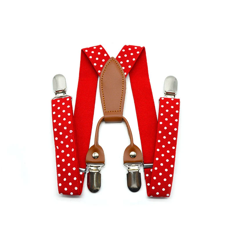 Mode Polka Dot Bretels Voor Kinderen Kinderen Jongens Meisjes Verstelbare Elastische Broek Brace Strap Riem Bruiloft Verjaardagsfeestje