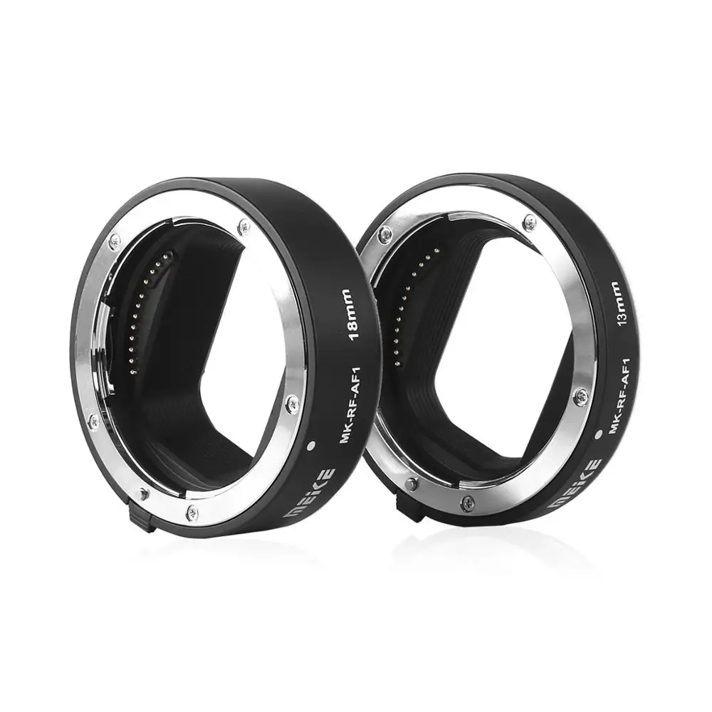 Meike MK-RF-AF1 Metal AF Macro Extension Tube Auto Focus Adapter ring 13mm 18mm for Canon EOS-R EOS-RF EOS-RP Series camera