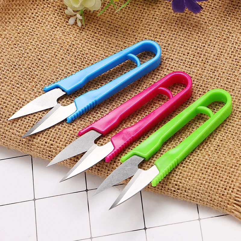 U-Type Stationery Scissors Multicolor Cross Stitch Tiny Scissors Aldult Sharp Anti-rust DIY Home Tools