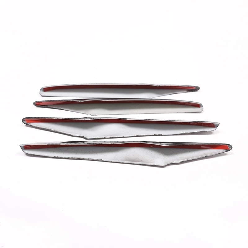 Carbon Fiber For Mercedes Benz GLC Class X253 2017 2018 Car ABS Chrome Air intake grille Strips Trim Accessories 4Pcs