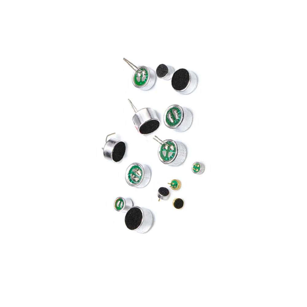 10PCS/LOT 9*7 6*5 6*2.2 4*1.5 4.5*2.2 MM Microphone Electret Microphone with 2 Pin Pick-Up 52DB 6050 9767 4522 4015P 6022