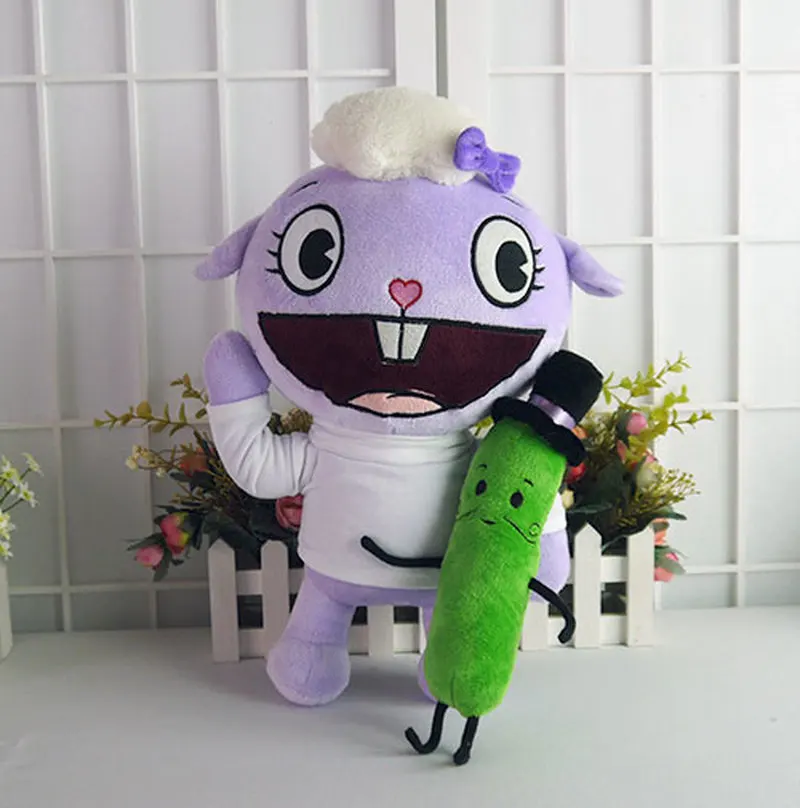 

2 Pcs/set Anime Happy Tree Friends Plush Toys HTF Lammy Mr. Pickels Figures Doll Filling Pillow Cartoon Cosplay for Gift