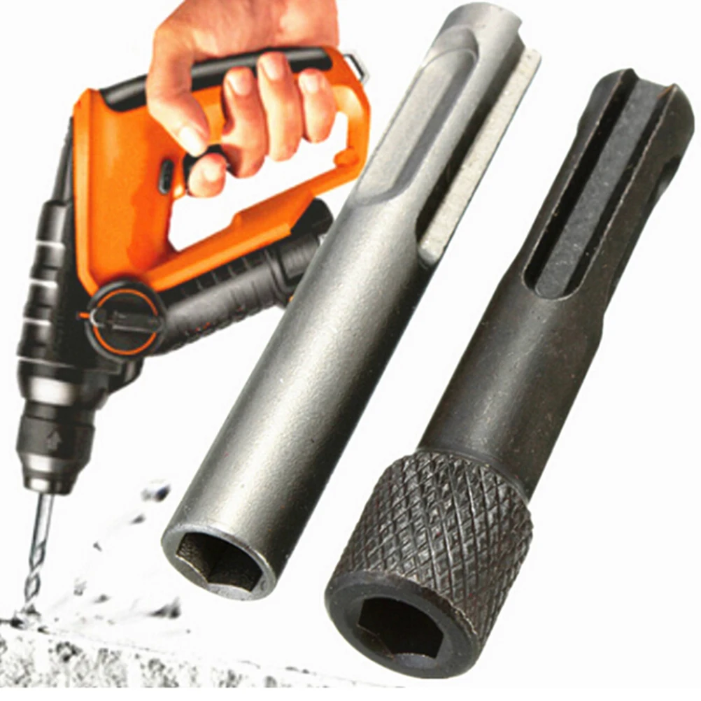 2PCS Hot 1/4 Converter ไขควงผู้ถือ Hex Shank Drill Bit Adapter แรงกระแทกชุดสำหรับ SDS Hammer เครื่องมือเจาะ