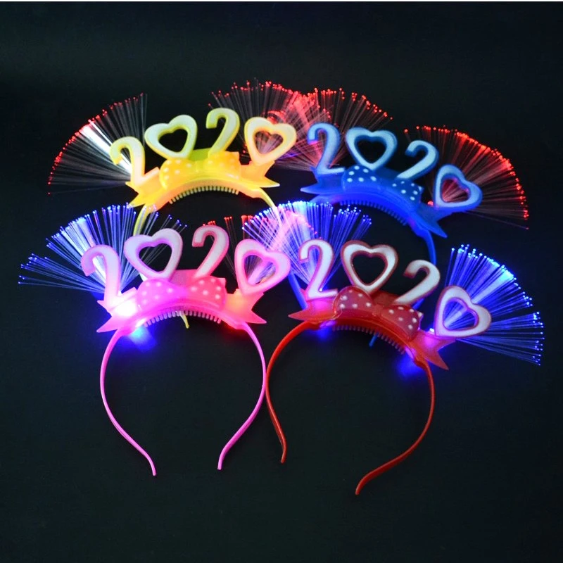 2020 Fashion Party Light-Emitting Fiber Optic Headbands Stage Bar Annual Decor Flashing Props Headwear Light Party Supplies