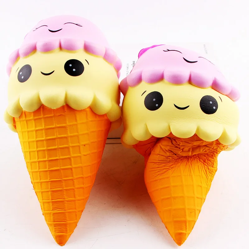 Jumbo Kawaii Ice Cream Panda Squishy Cake Deer Milk Squeeze Toys Slow Rising Cream Scented Antistress Child Kid Baby Toys